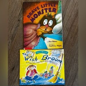 Brave Little Monster and The Wish Broom paperback books